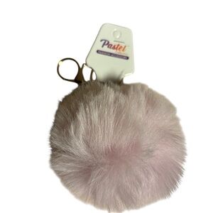 🔴Pastels Soft Pink Fluffy Key Holder